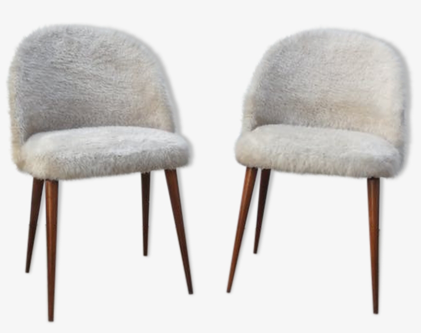 Pair Of Armchairs Toupee Feet Compass Years 50, - Chair, transparent png download