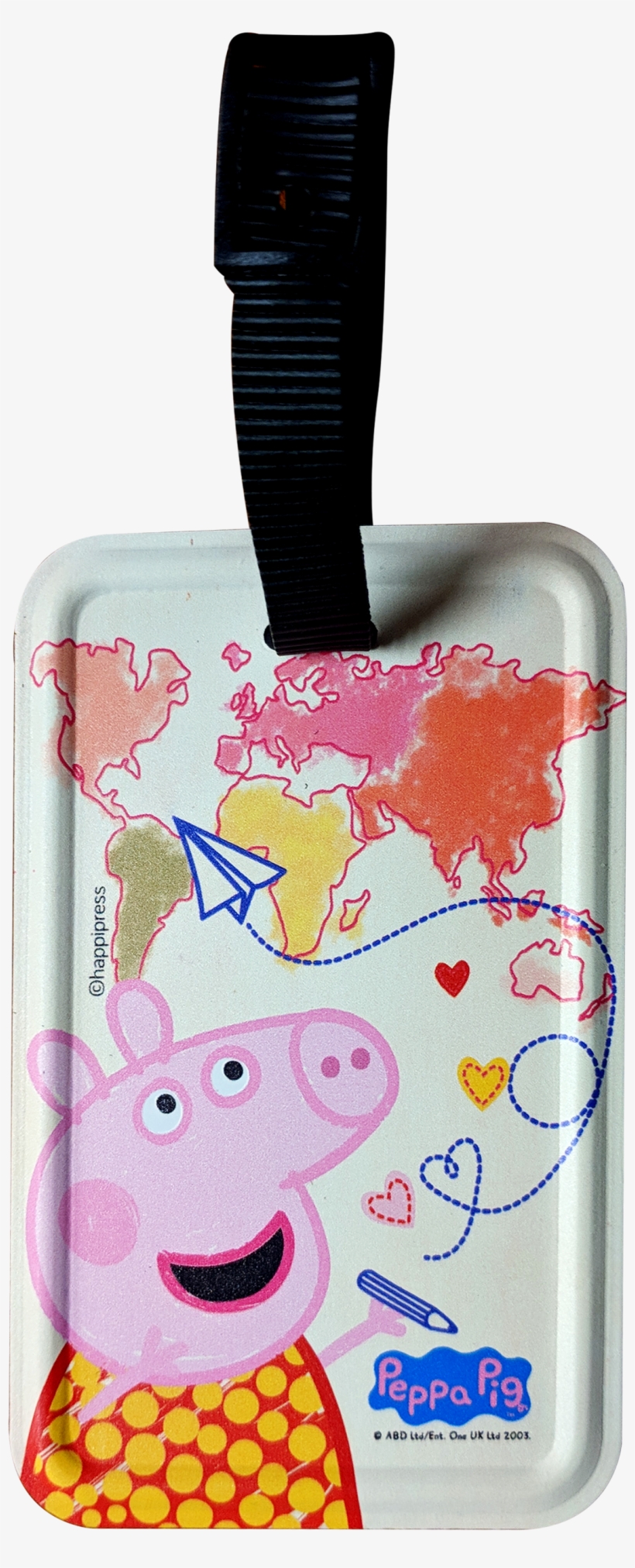 Peppa's World Tour Luggage Tag - Cartoon, transparent png download
