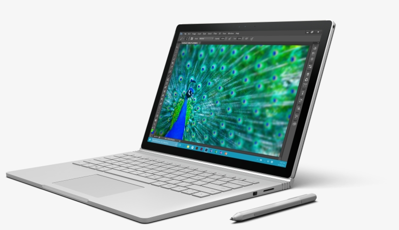 Microsoft Surface Book Shown With Surface Pen - Laptop With Gtx 1060, transparent png download