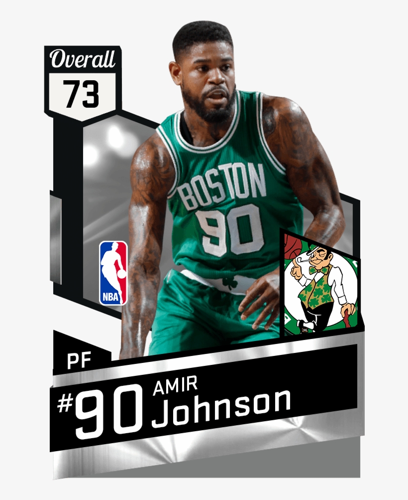 Mtdb Nba 2k17 - Amir Johnson Nba 2k17, transparent png download