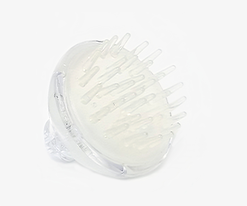 Soft Tip Massaging Scalp Brush - Glass Bottle, transparent png download