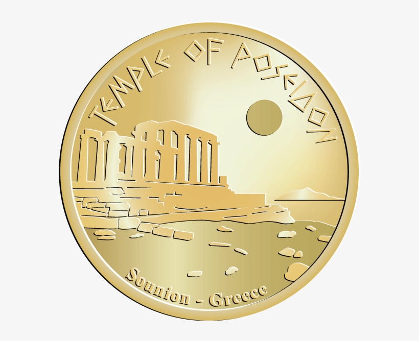 Sounion Temple Of Poseidon - London Eye Coin, transparent png download
