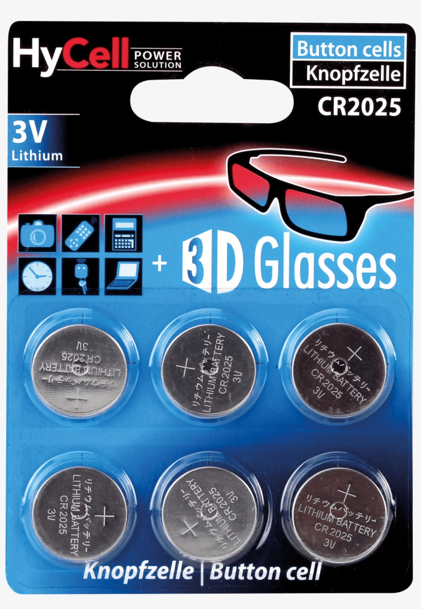 6x Ansmann Hycell Button Cell, 3 V, 20 X - Button Cell, transparent png download