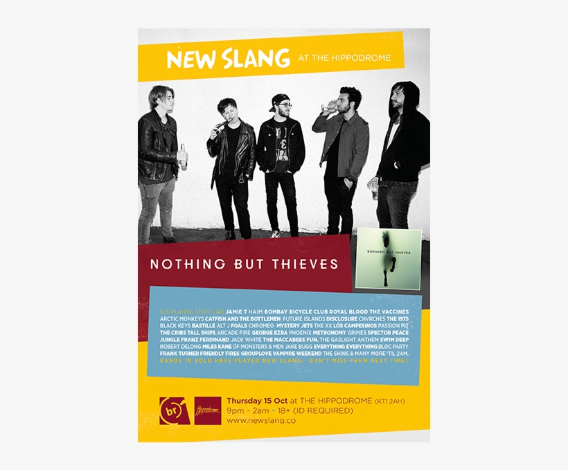 Nothing But Thieves / New Slang - Flyer, transparent png download