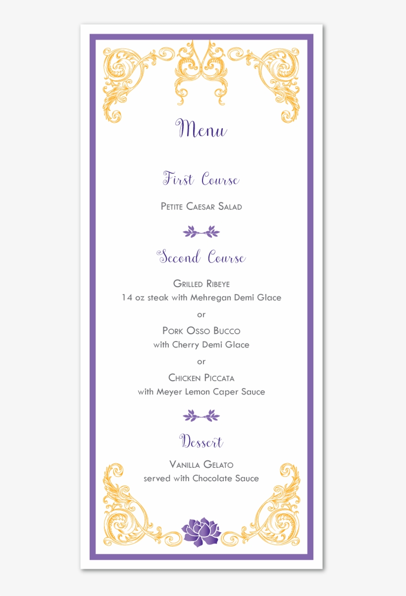 Pantai Menu Card - Motif, transparent png download
