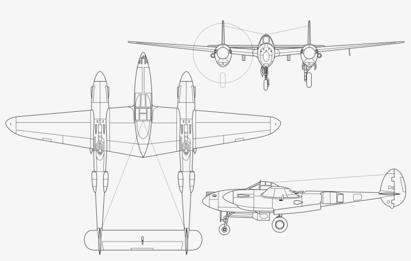 1697 X 1063 2 - P 38 Lightning, transparent png download