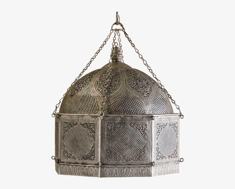 Filigree Pattern Solid Metal Indian Lantern Chandelier - Dome, transparent png download