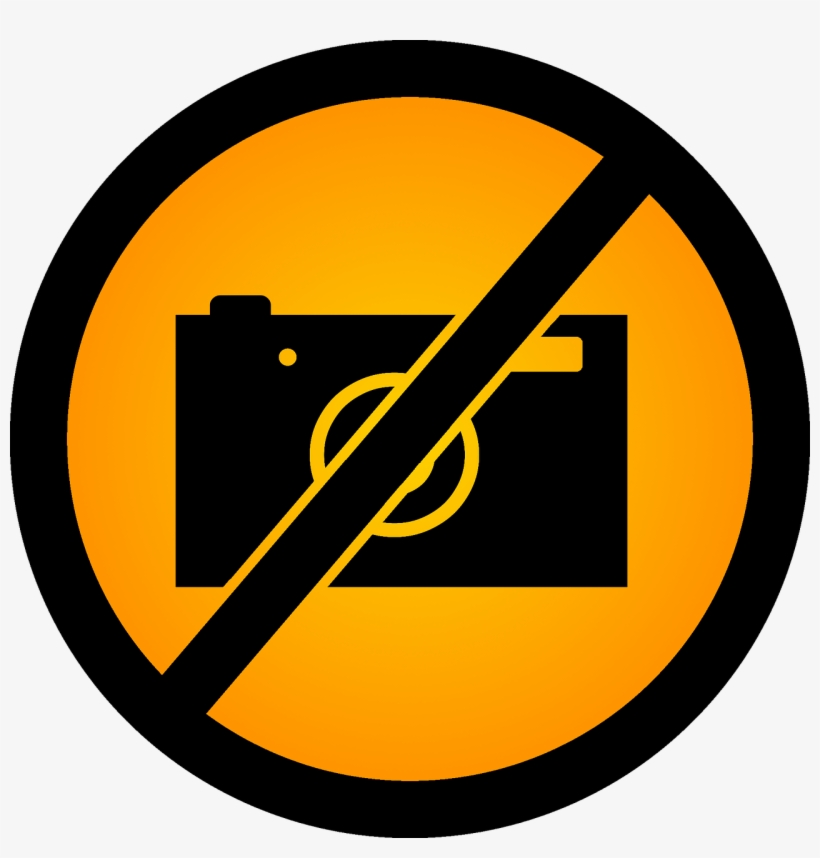 Do Not Take Photos A Ban On Taking Pictures Yellow - No Camera Clipart, transparent png download