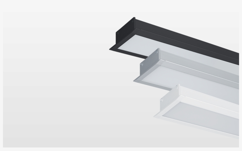 Led Profiles S48 Series For Recessed Mounting - Ceiling, transparent png download