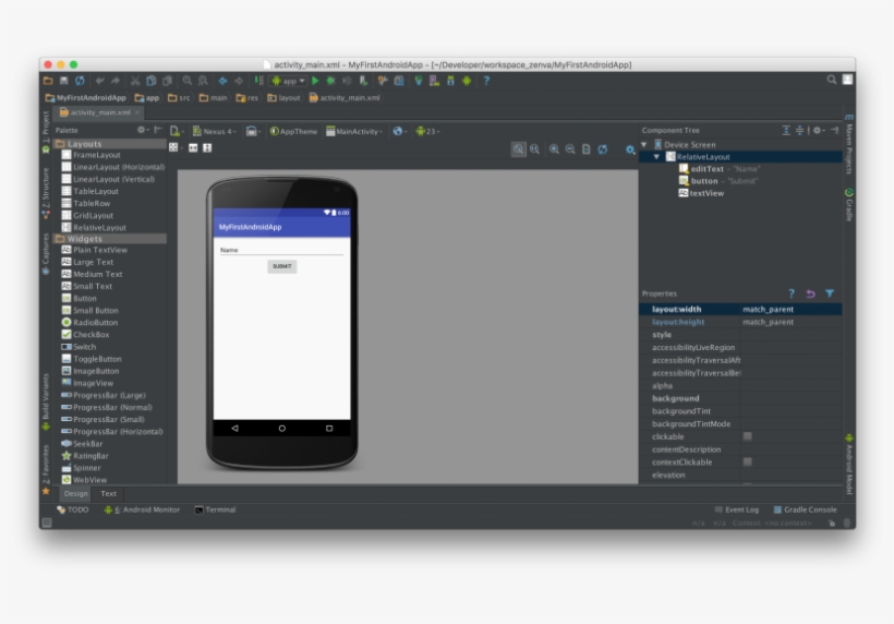 Hola World First Steps With Android - Vertical Toolbar Android, transparent png download