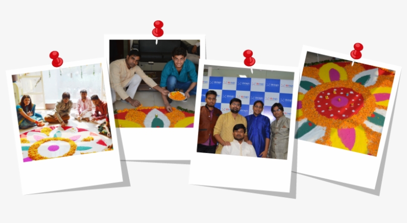 Ethnic Wear And Rangoli At Diwali Celebration At Ids - Craft, transparent png download
