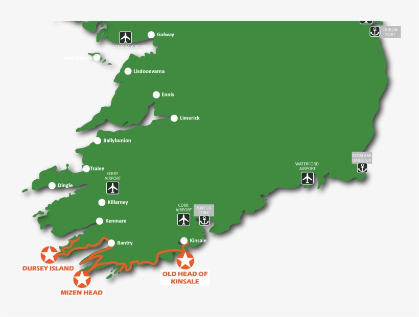 Magical Cork, A World Apart - Cliffs Of Moher On A Map, transparent png download