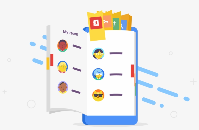 Stay Organized With Teambook At Your Fingertips - Illustration, transparent png download