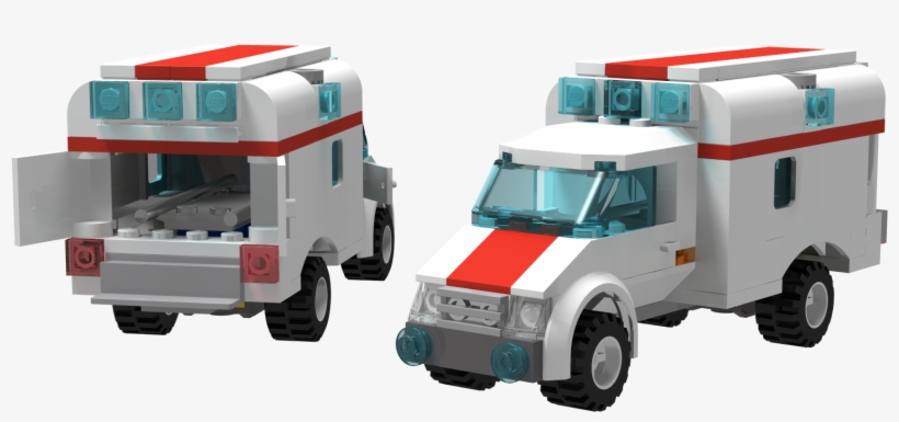 Moci Tried Making A Lego City Style North American - Trailer Truck, transparent png download