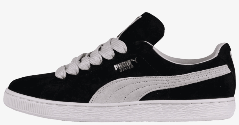 Puma States Black / White - Skate Shoe, transparent png download