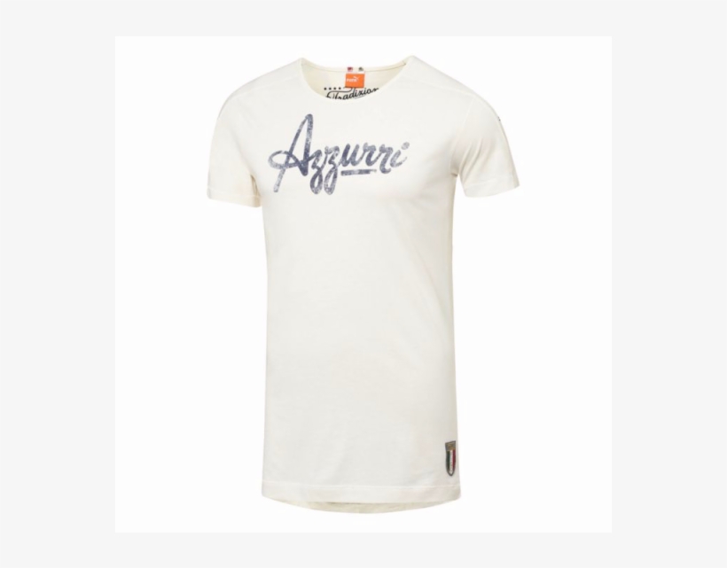 Puma Men's Figc Italia Azzurri Graphic Tee - Active Shirt, transparent png download