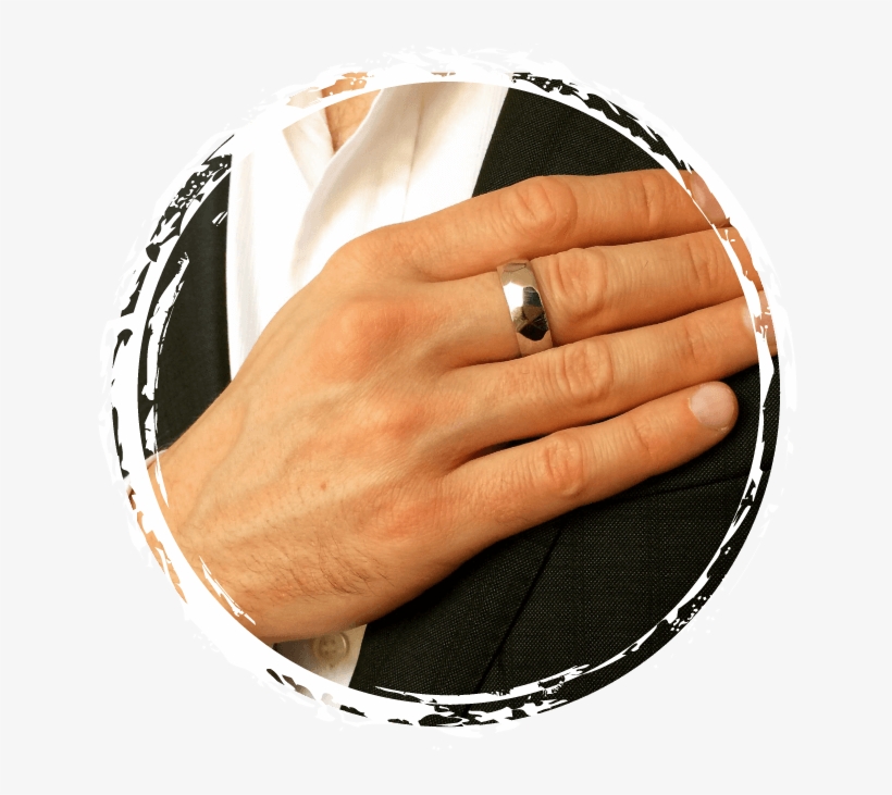 Custom Men's Wedding Bands - Engagement Ring, transparent png download