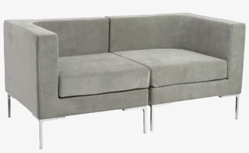 Monaco Grey Loveseat, transparent png download