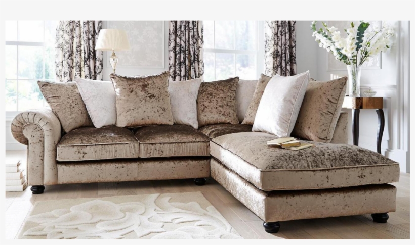 All Sofa Sure Fit Furniture Recliner Living Room Foam - Laurence Llewelyn Bowen Crushed Velvet Sofa, transparent png download