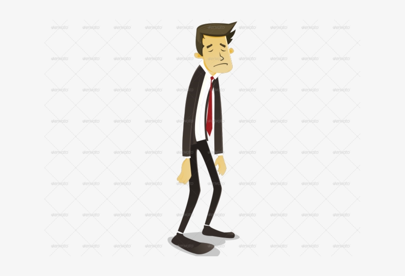 Businessman Clipart Sad - Falling Sales, transparent png download