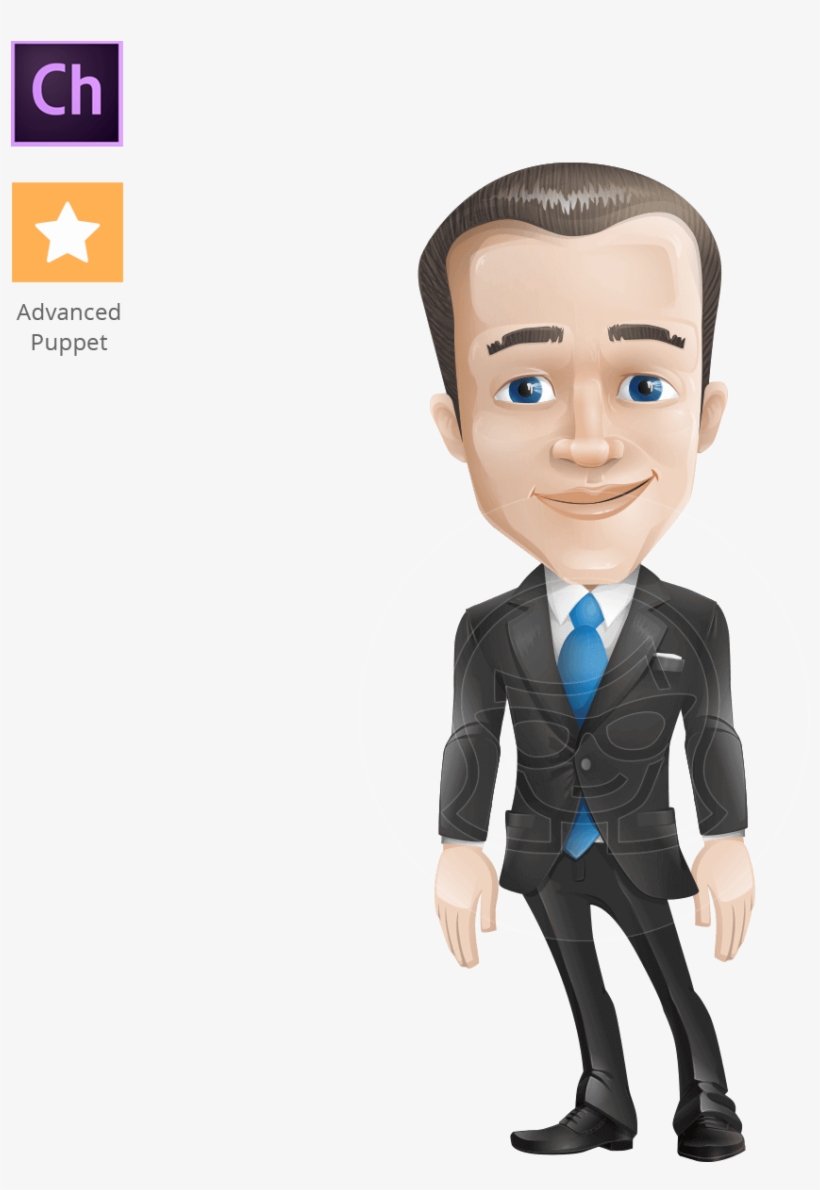 Jim The Business Icon - Businessman Cartoon, transparent png download