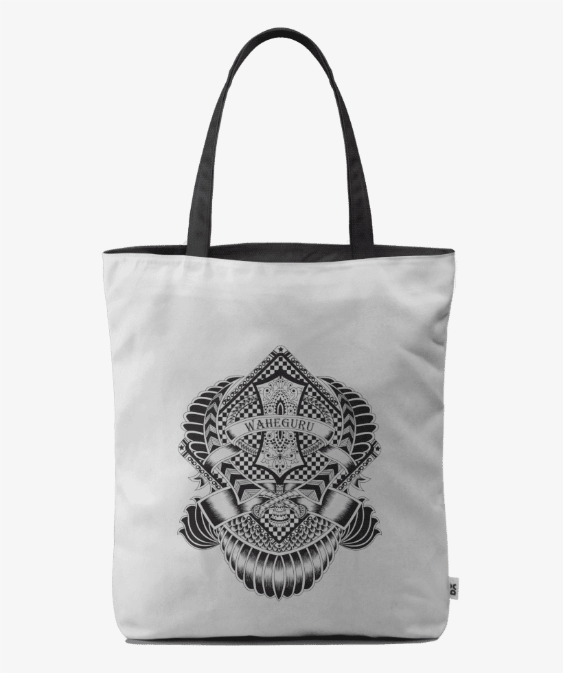 Dailyobjects Khanda Tattoo Carry-all Bag Buy Online - Tote Bag, transparent png download