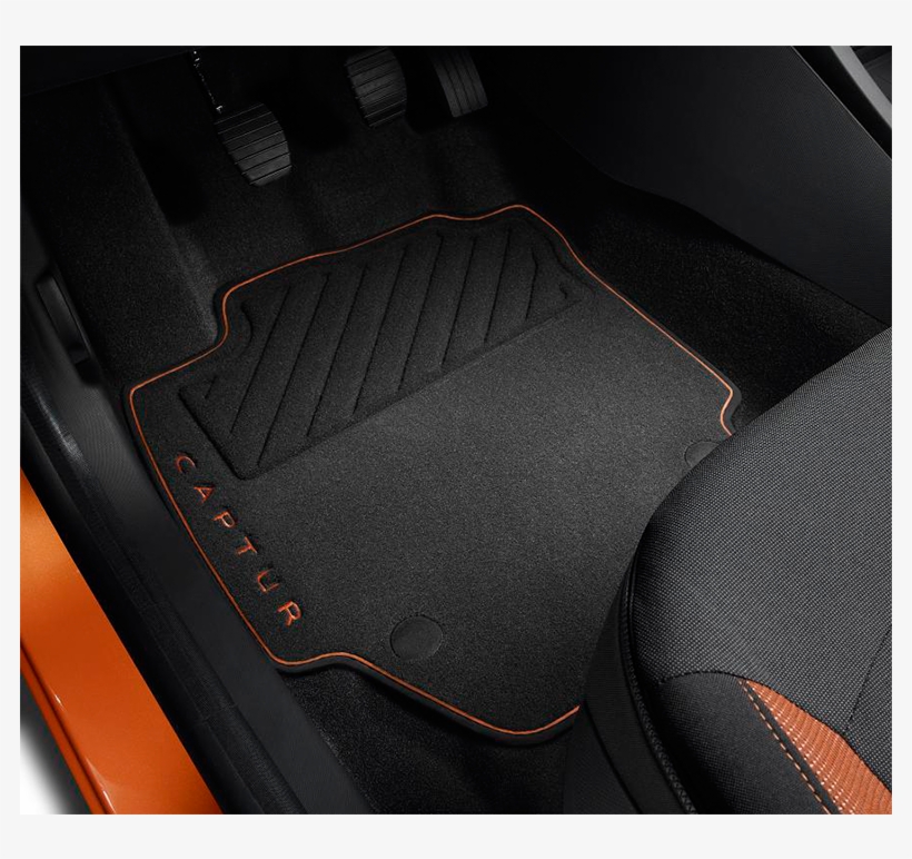 Premium Textile Floormat Orange - Car Seat Cover, transparent png download