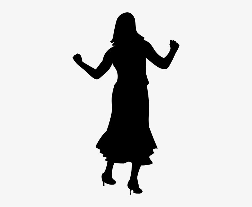 Free Vector Dancing Gal Clip Art - Dancing Clipart, transparent png download