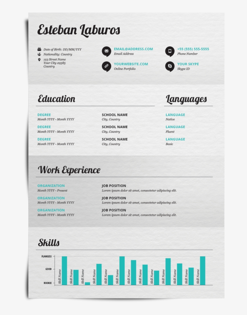 Resume Inspiration, transparent png download