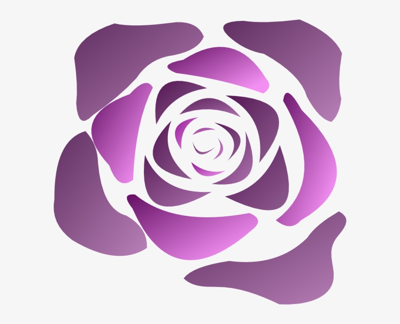 Purple Rose Vector Png, transparent png download