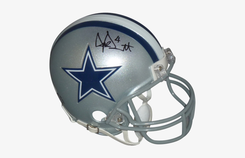 Dak Prescott Autographed Mini Helmet - Jsa, transparent png download