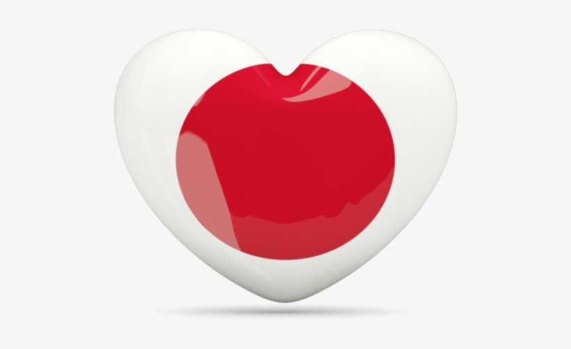 Visit - Japan Flag Heart Png, transparent png download