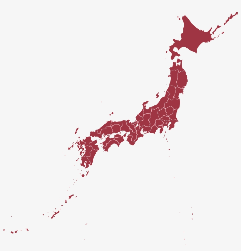 Number Of Prefectures47 - Japan Map Vector, transparent png download
