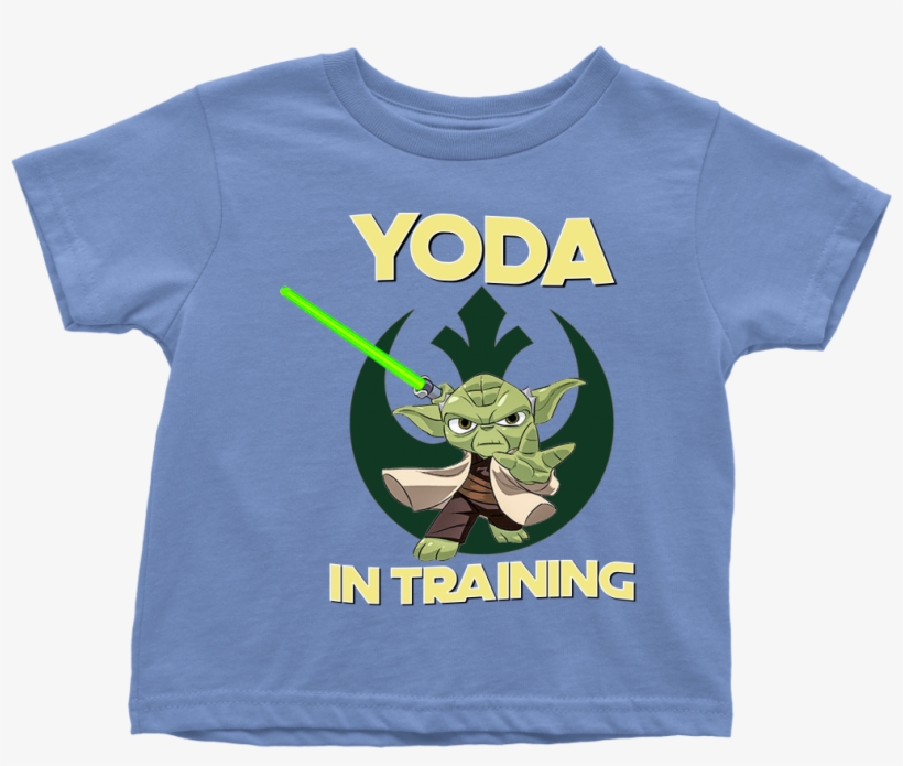 Star Wars Yoda In Training Toddler T Shirt - T-shirt, transparent png download
