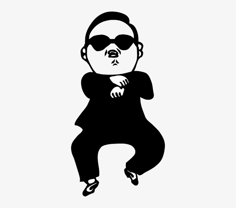 Man, Rapper, Gangster, Figure, Dance, Gangman, Dancing - Psy Gangnam Style Logo, transparent png download