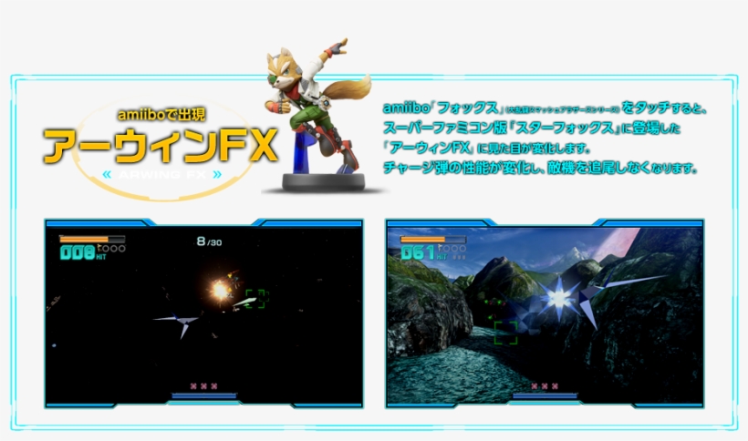 The Official Japanese Website For Star Fox Zero Has - Fox Amiibo - Japan Import (super Smash Bros Series), transparent png download