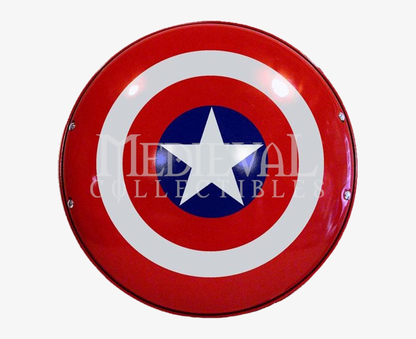 Hand Crafted Steel Captain America Shield Full Size - Steel Captain America Shield, transparent png download
