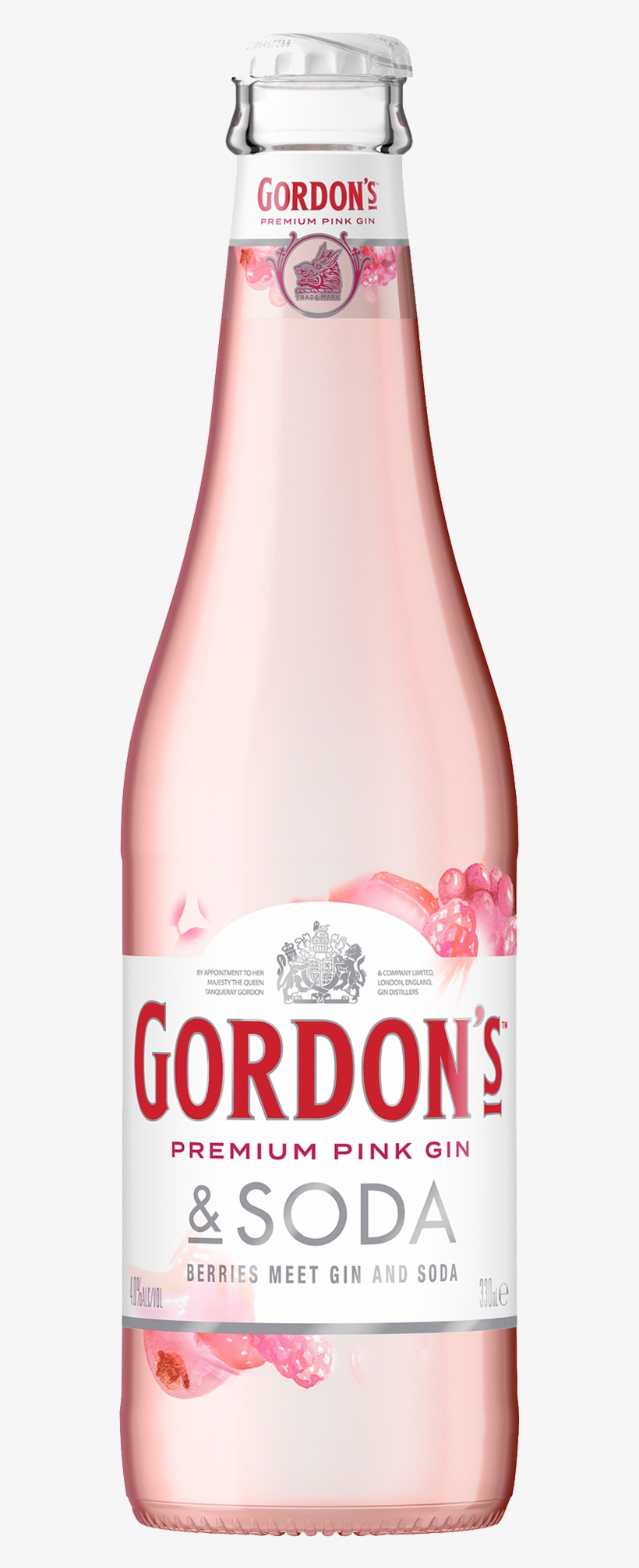 Gordon's Pink Gin & Soda Bottles 330ml Bottle - Freixenet Mia Sangria White Frizzante, transparent png download