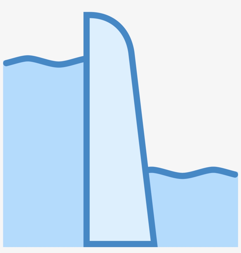 This Is An Image Of Two Sets Of Wavy Lines With A Dam, transparent png download