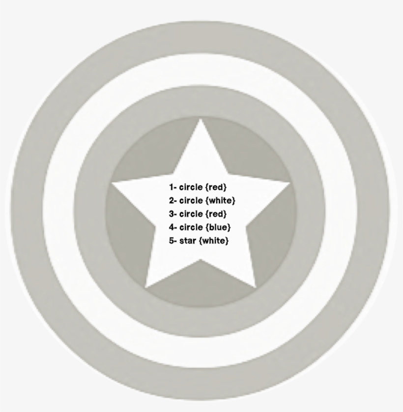 Use The Attached Template As A Guide - Captain America, transparent png download