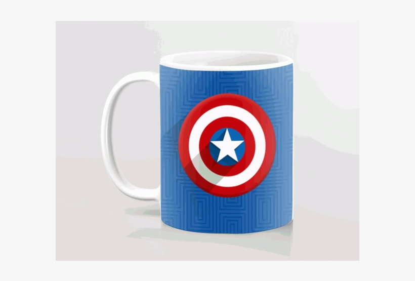 Captain-america Logo Printed Mug - Fidget Spinner, transparent png download