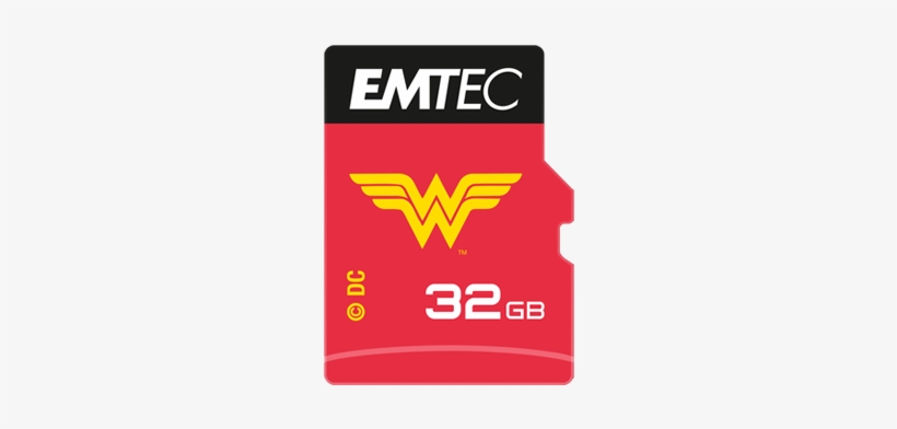 Microsd Uhs-i Dc Comics Iconics 32gb Wonderwoman - Wonder Woman, transparent png download