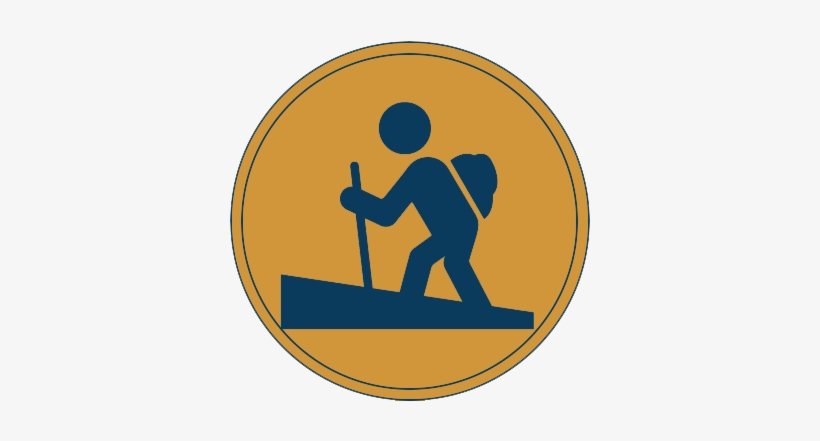Hiking 2 Gld Blu - School, transparent png download