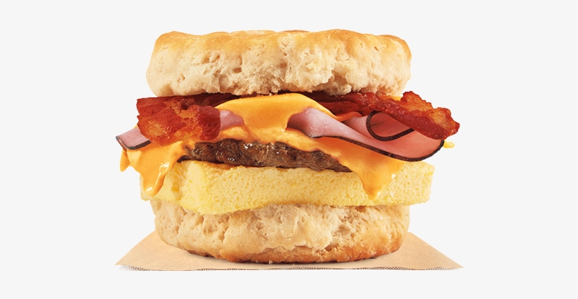 Fully Loaded Biscuit - Burger King Fully Loaded Biscuit, transparent png download
