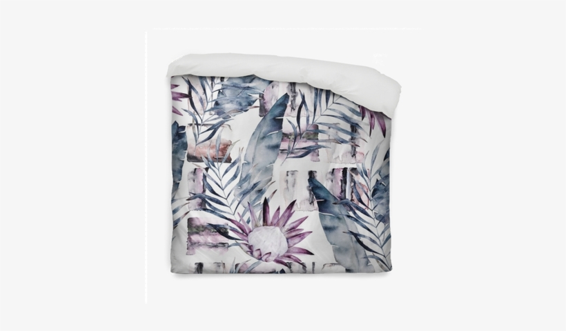 Abstract Print With Marble Random Elements And Watercolor - Watercolor Painting, transparent png download