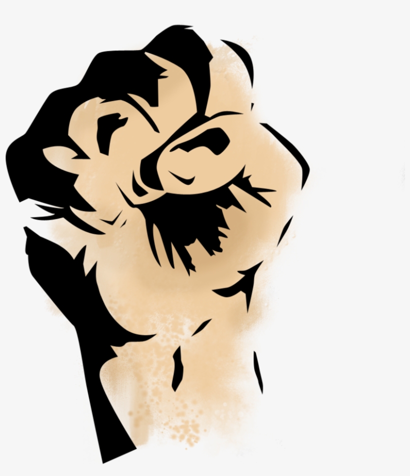 Pochoir Poing - Poing Pochoir, transparent png download