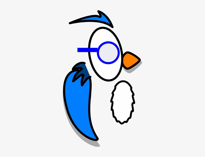 Blue Owl With Glasses Svg Clip Arts 318 X 597 Px, transparent png download