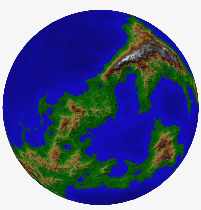 One Hemisphere Of The World Of The Chained Adept - The Chained Adept: A Lost Wizard's Tale, transparent png download