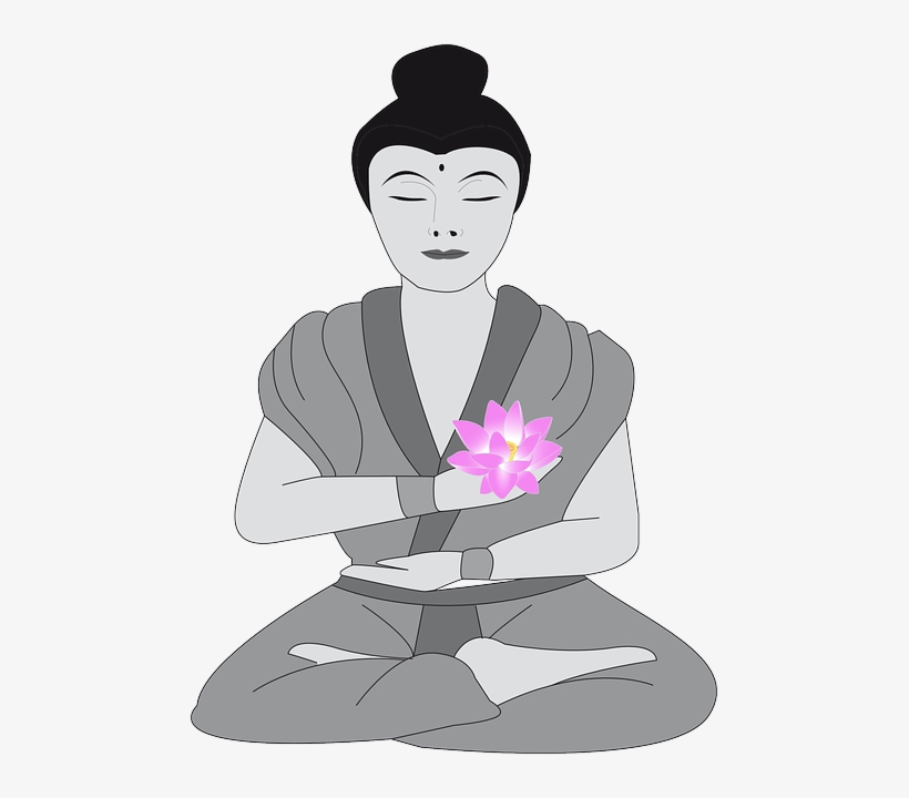 Buddha, Woman, Buddhist, Female, Meditate, Meditation - Bouddha Clipart, transparent png download