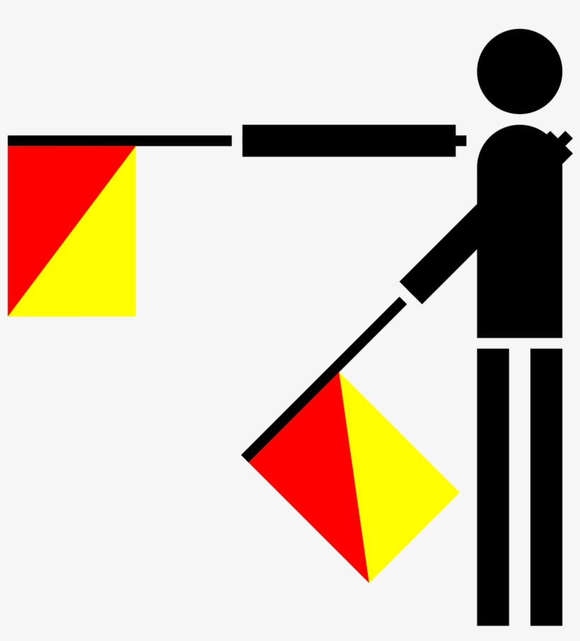 Free Vector Naval Semaphore Flag H Clip Art - Semaphore Flag H, transparent png download